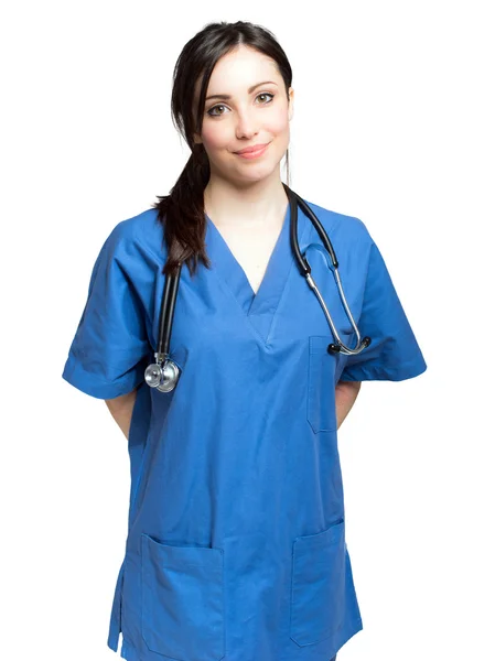 Piękna młoda pielęgniarka — Zdjęcie stockowe
