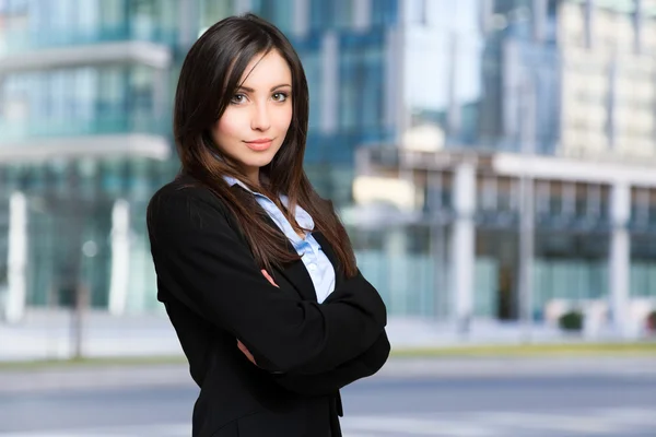 Young businesswoman outdoor — Stock Photo, Image