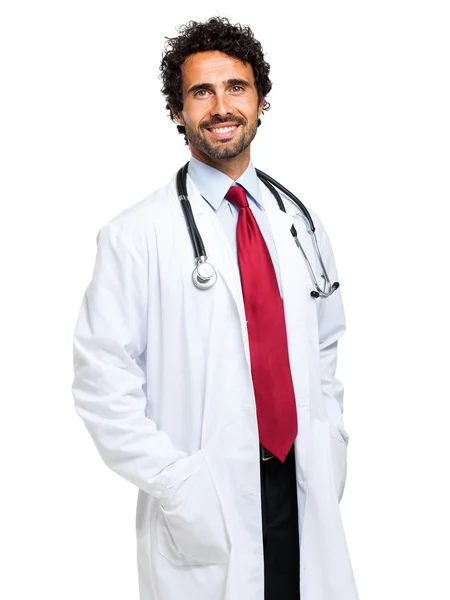 Handsome smiling doctor — Stock Photo, Image