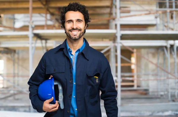 Trabajador en obra — Foto de Stock