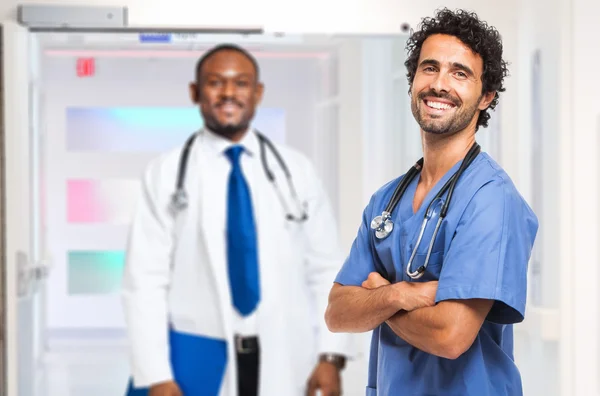 Dwóch pracowników medycznych — Zdjęcie stockowe