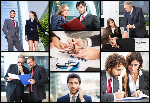 Active business people at work — Stock Photo, Image