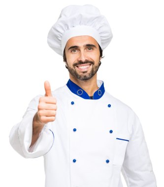 Successful smiling chef