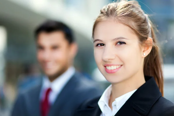 Sorridenti uomini d'affari — Foto Stock