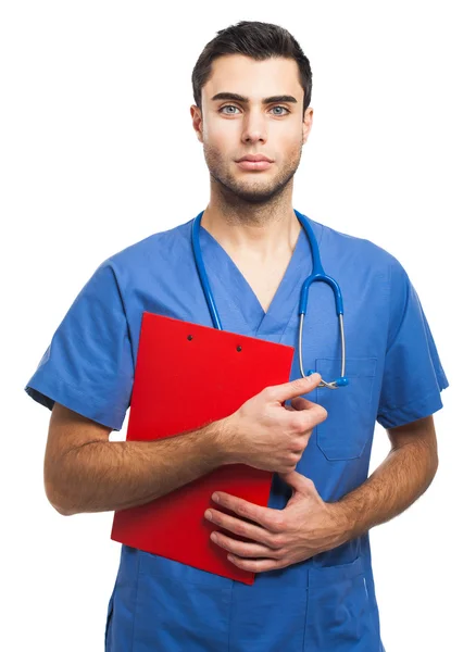 Junge Ärztin im Krankenhaus — Stockfoto