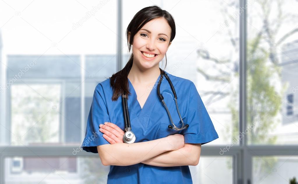 beautiful smiling nurse