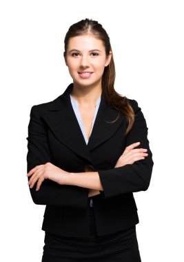 iş kadını ile çapraz kol