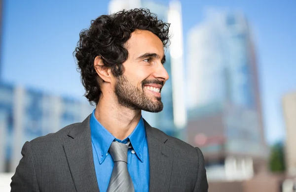 Handsome businessman outdoor — Stock Photo, Image