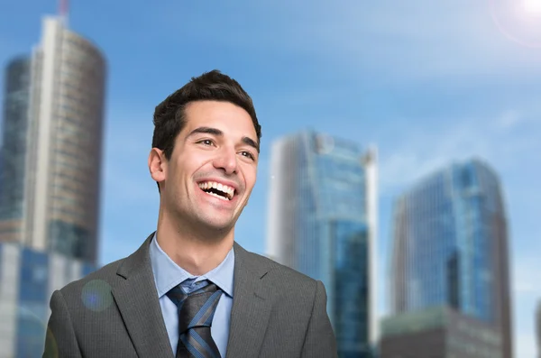 Businessman having a laughter — Stock Photo, Image