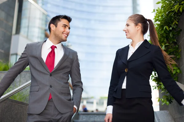 Gente de negocios sonriente — Foto de Stock