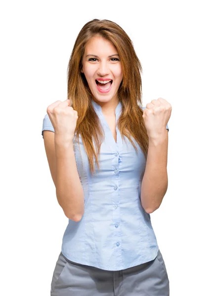 Happy successful businesswoman — Stock Photo, Image