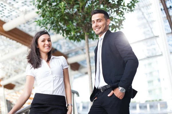 Smiling business people — Stock Photo, Image