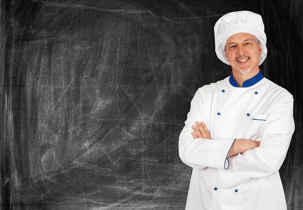 Sorrindo chef maduro — Fotografia de Stock