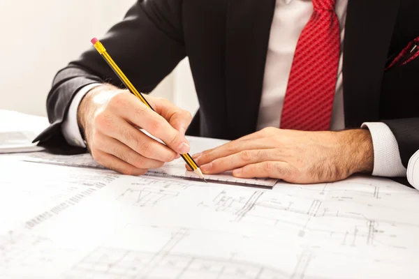 Engineer at work in office — Stock Photo, Image