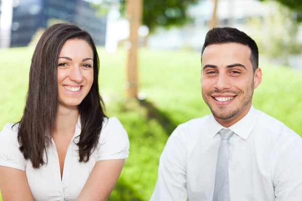 Business people in an urban environment — Stock Photo, Image