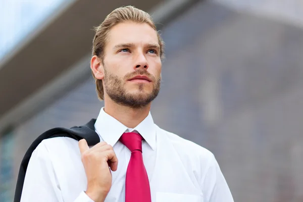 Handsome blonde male manager — Stock Photo, Image