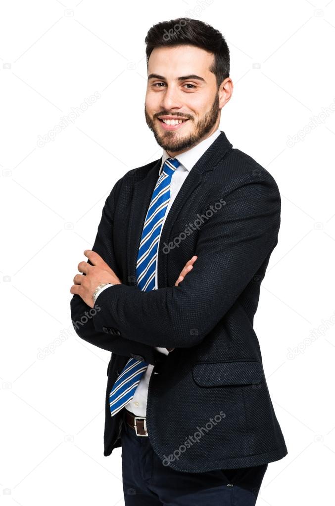 young happy businessman