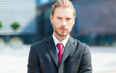 Yakışıklı sarışın erkek Yöneticisi