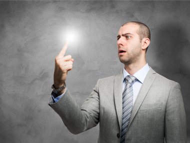 hafifletmek-up parmak sürpriz arıyor işadamı