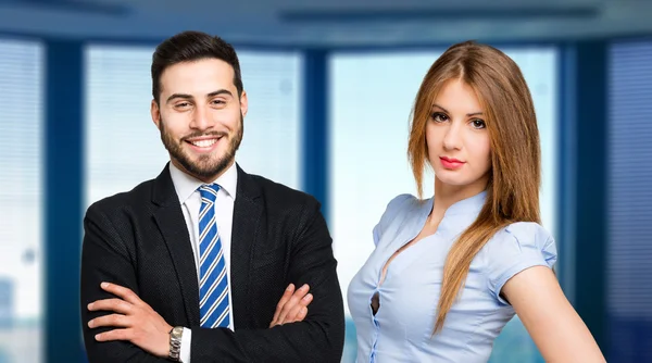 Socios comerciales en la oficina — Foto de Stock