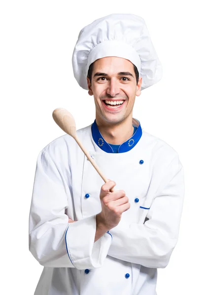 Joven chef alegre — Foto de Stock