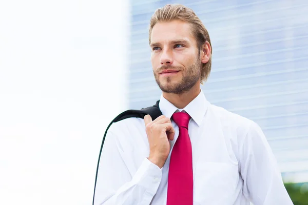 Blonder Geschäftsmann — Stockfoto