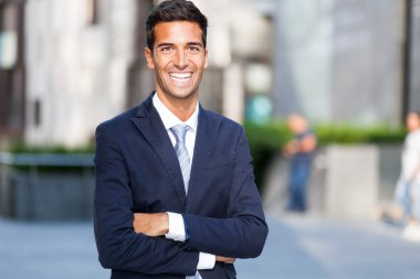 genç işadamı açık