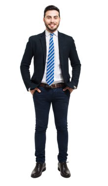 Genç dostça işadamı