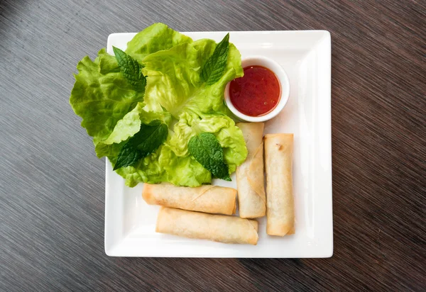 Rolos de mola frita — Fotografia de Stock