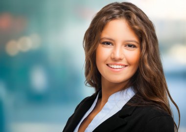 güzel genç iş kadını