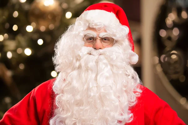 Indoor portrait of Santa Claus — Stock Photo, Image