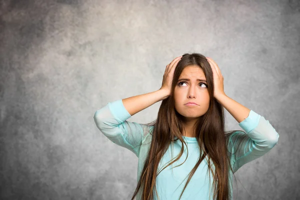 Desperate young woman — Stock Photo, Image