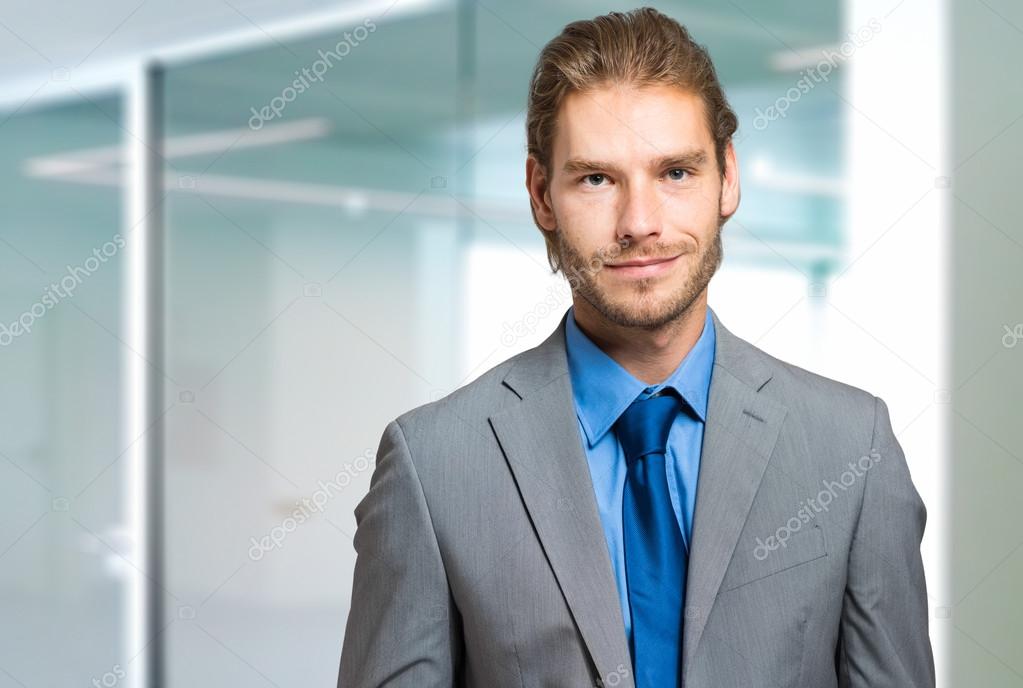 Handsome young businessman