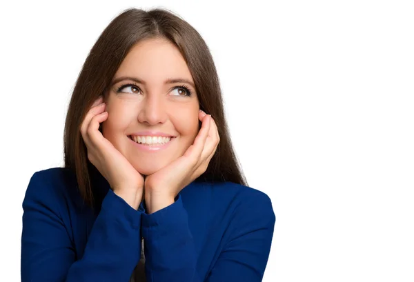 Joven mujer de negocios sonriente — Foto de Stock