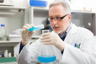 Male researcher at work