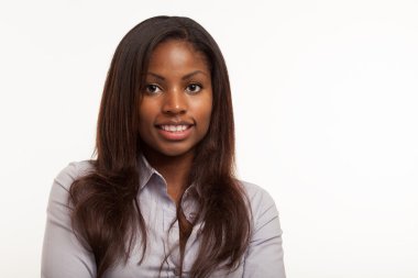 genç siyah iş kadını