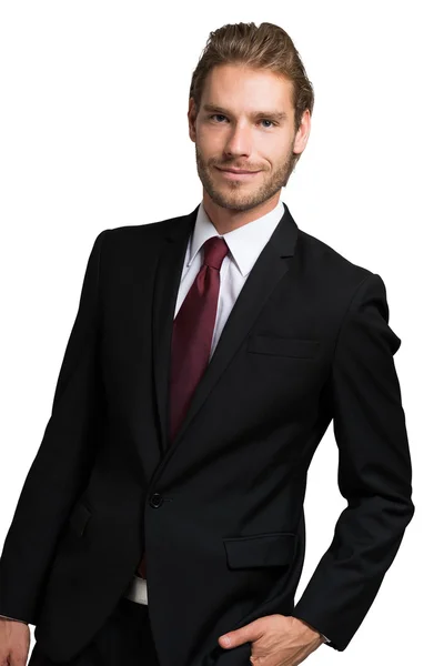 Smiling young businessman — Stock Photo, Image