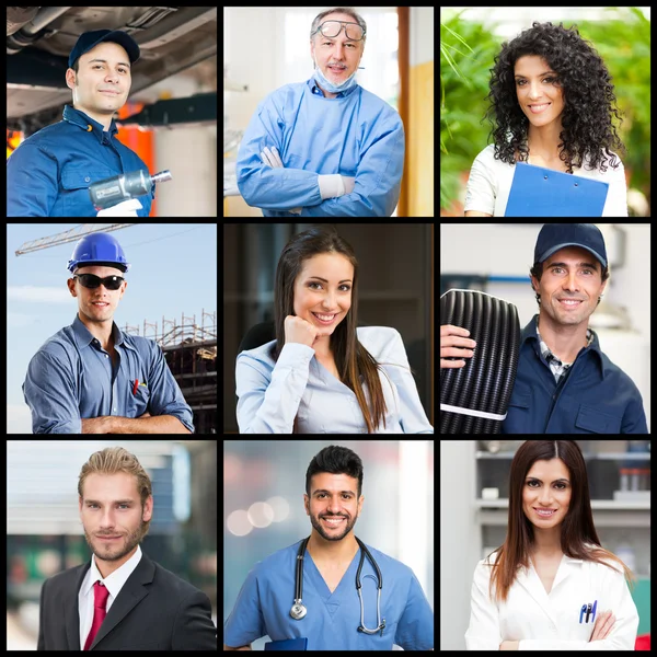 People doing different jobs — Stock Photo, Image
