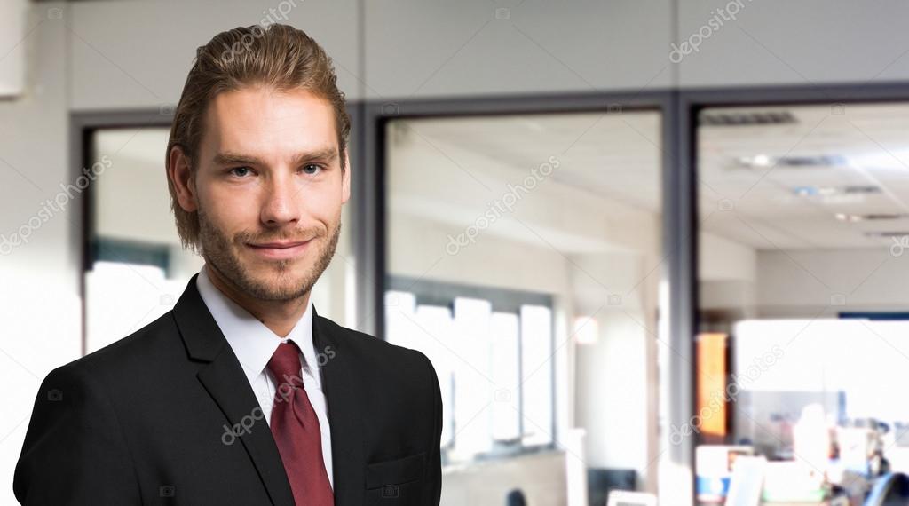 confident handsome businessman