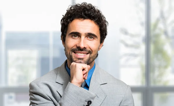 Handsome businessman in the office — Stock Photo, Image