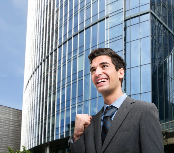 Very happy young man — Stock Photo, Image