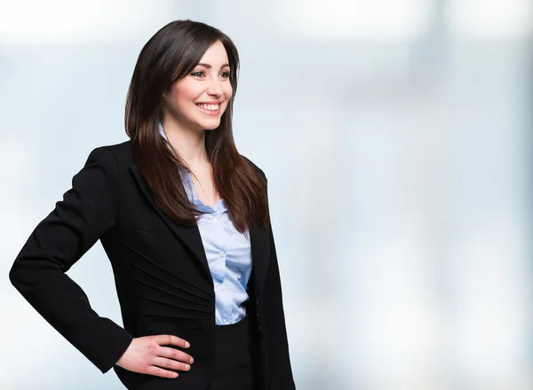 Jovencita sonriente — Foto de Stock