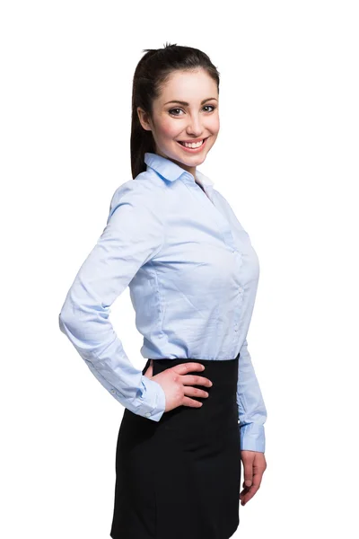 Young smiling businesswoman — Stock Photo, Image