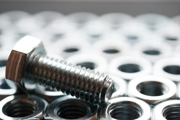 Metal nuts and bolt — Stock Photo, Image