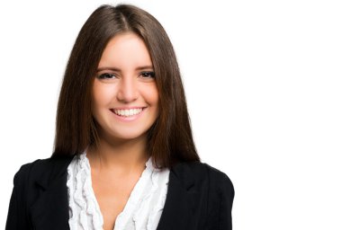 sevimli genç iş kadını