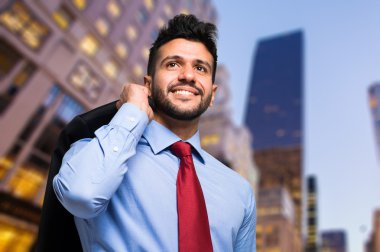 genç işadamı açık