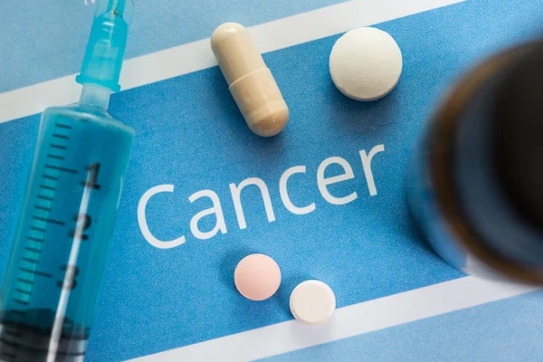 Documentos relacionados com o cancro — Fotografia de Stock