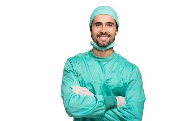 Lachende mannelijke chirurg — Stockfoto