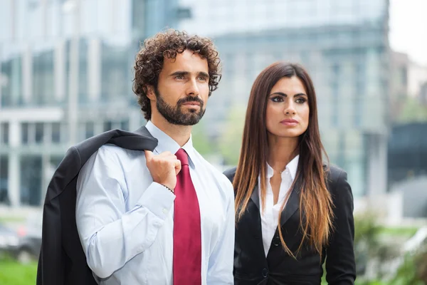 Business people outdoors — Stock Photo, Image