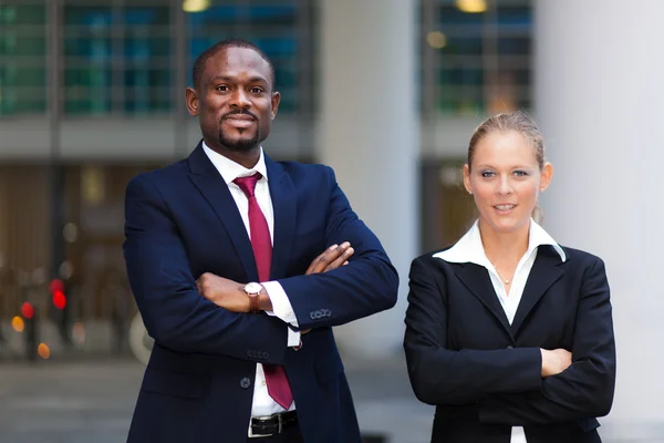 Business people in modern environment — Stock Photo, Image